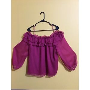 Fuchsia top